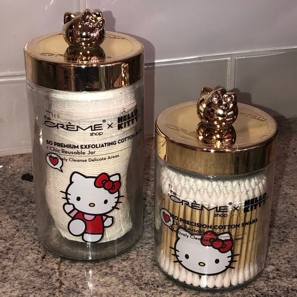 Hello Kitty Skincare Nwt The Creme Shop X Hello Kitty Set Cotton